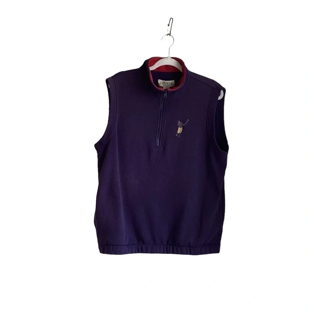 Orvis Men’s Purple Golf Vest. Size M